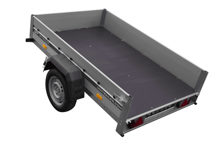 Anhänger mit Aluminiumseitenwänden 200x125 Unitrailer Garden 201 KIPP ALU