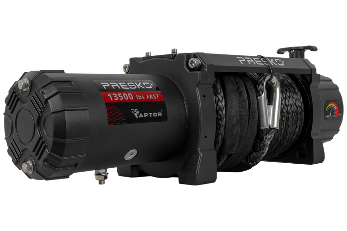 Elektrische Seilwinde für PRESKO RAPTOR 13.5FS 12V 6130kg Anhänger mit 24m Seil