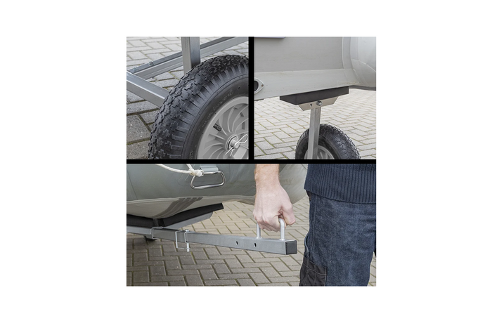 ProPlus 740024CR Slipwagen zum Transport eines leichten Bootes, 70 kg Ponton