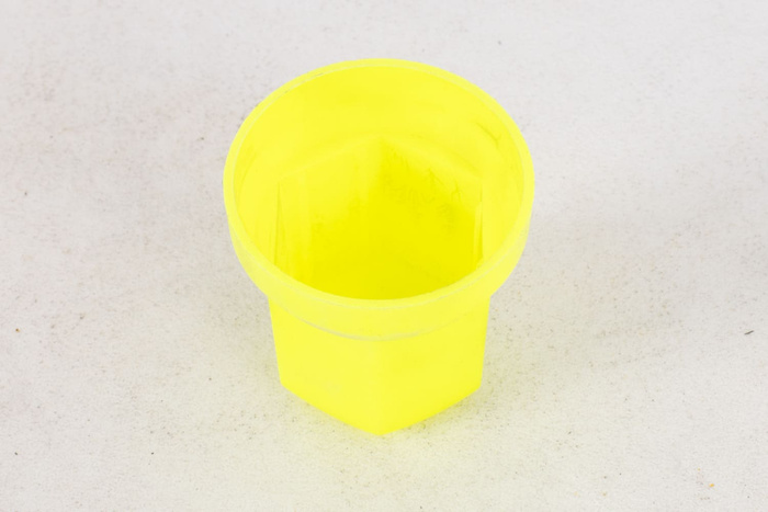 Auslasskappe mit Anzeige für Radbolzen HIGH FI33 GELB