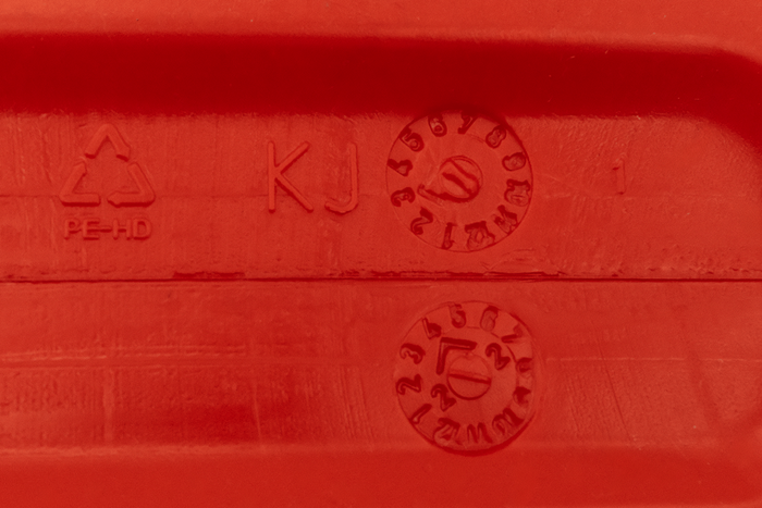 5L HERMON Kunststoffkanister mit Trichter, rot