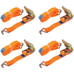 Set aus vier Spanngurten mit Ratsche UNITRAILER 6m/35mm/2t