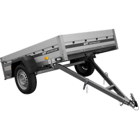 Anhänger mit Aluminiumseitenwänden 200x125 Unitrailer Garden 201 KIPP ALU