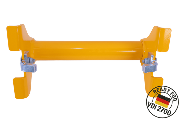 PRAMAR Radstopper VDI 2700 gelb Universal-Unterlegkeil für Abschleppwagen