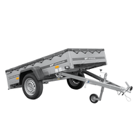 Leichter Anhänger 200x125 UNITRAILER GARDEN 201 KIPP mit grauer Plane
