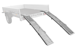 UNITRAILER ALR005 klappbare Auffahrrampen aus Stahl für Anhänger, 200 cm, 500 kg, 2er-Set