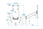 ProPlus 342643 Halterung für Reserveradmontage an Anhängern, Winkel 8-16"