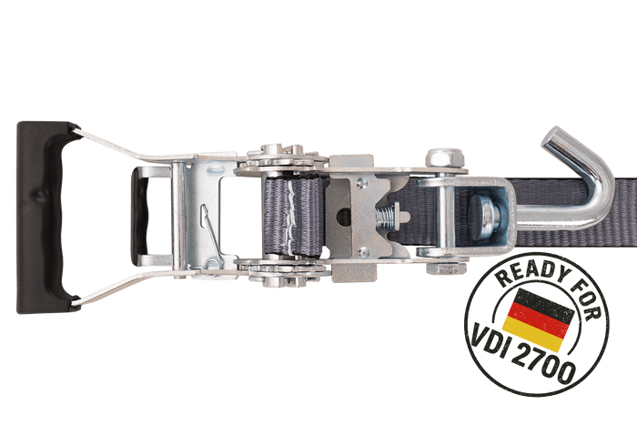 HEFFA CARLINE 130 Abschleppwagen Transportgurt Radsicherungsgurt 2,8m/35mm/3t VDI 2700