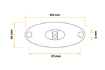 ASPÖCK FLATPOINT II LED Umrissleuchte, orange, universal