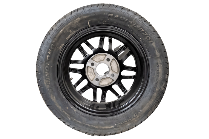 OUTLET Anhängerrad LINGLONG REIFEN 155/70 R13 75N ALU-FELGE UNITRAILER 4Jx13" 4x100 ET:30
