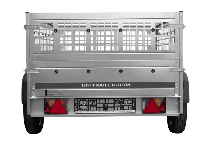 Einachsanhänger 200x125 UNITRAILER GARDEN 201 KIPP mit Gitterseitenwänden