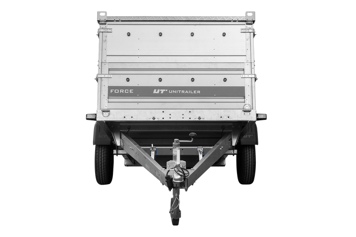 Einachsanhänger 264x125 UNITRAILER FORCE 264 KIPP mit BIS-Seitenwänden und Aluminiumabdeckung