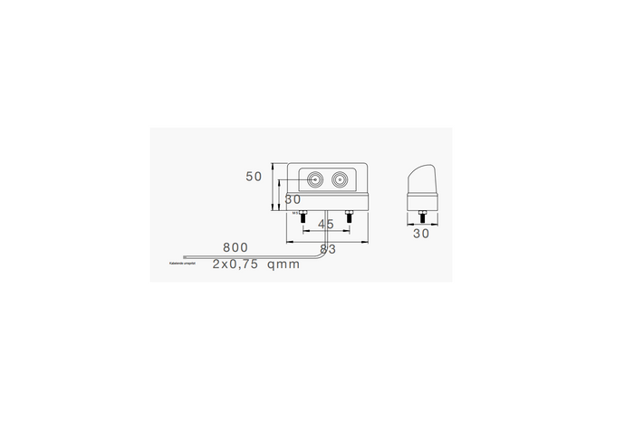 ASPÖCK REGPOINT KLEINE LED-Kennzeichenbeleuchtung