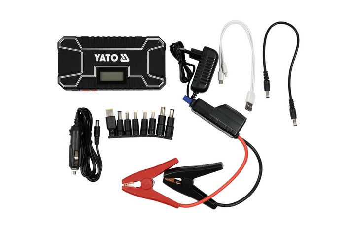 YATO YT-83082 Powerbank 12000mAh mit LCD-Display