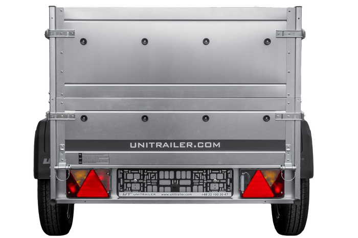 Gartenanhänger 200 KIPP mit Stützrad und zusätzlichen Bordwänden