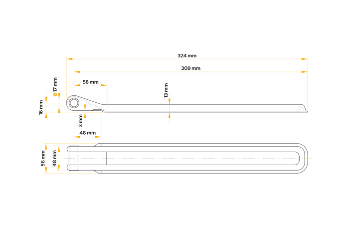 WINTERHOFF BSCH 10-320 Anhängerseitenscharnier für Anhängerseitenmontage