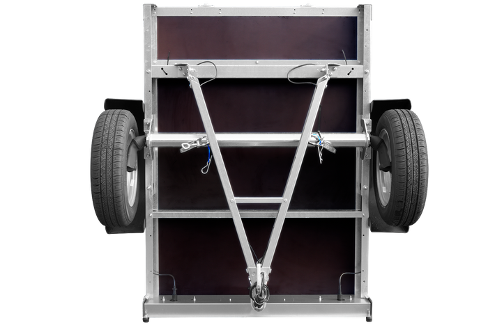 Neuer Anhänger GARDEN TRAILER 150 KIPP mit zusätzlichen Bordwänden, Stützrad und Flachplane