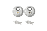 Kłódka / zamek dyskowy 70mm 2 szt. z tym samym kluczem