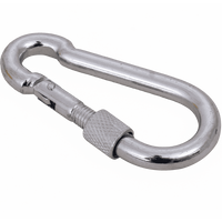 Karabinerhaken mit Sicherung für Seile DROMET KSZ.7.70 Feuerwehrkarabinerhaken 7x70mm