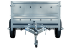 Pkw Anhänger Kipper 230x125 Garden Trailer 230 KIPP Unitrailer 750 kg mit Stützrad und zusätzlichen Bordwänden