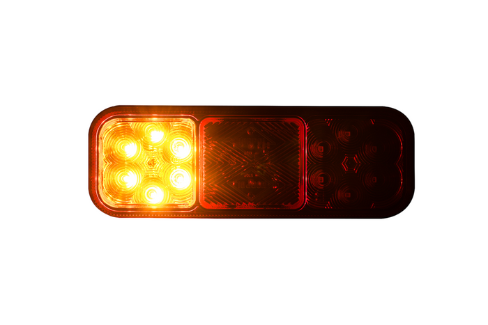 HORPOL LZD 2832 LED-Rückleuchte mit 3 Funktionen, universell