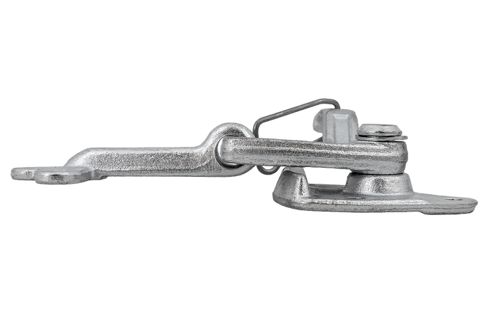 Anhängerkupplung rechts mit WINTERHOFF WV 20-R + WVG 20-A Verschluss, kompletter Anhängerseitenverschluss