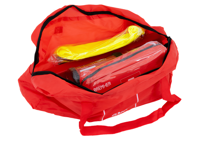 HERMON Autoset: Erste-Hilfe-Set, Feuerlöscher, Warndreieck, Weste