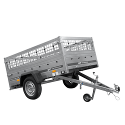 Einachsanhänger 200x125 UNITRAILER GARDEN 201 KIPP mit Gitterseitenwänden