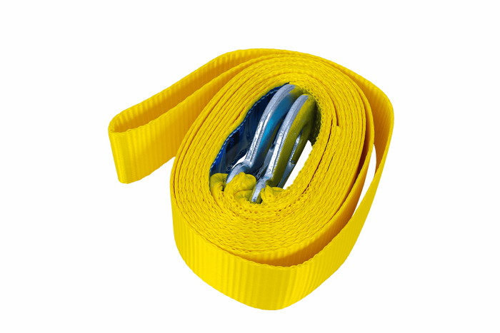 Abschleppseil mit Haken UNITRAILER Abschleppgurt 5m/50mm/4t gelb