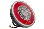 TT TECHNOLOGY TT.12008 Glo-Trac LED-Rücklicht im Hamburger-Design, 3 Funktionen, universell