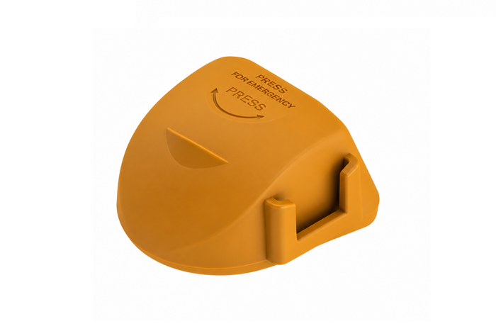 Sicherheitsabdeckung für die STEELPRESS SDP-04 Soft Dock Kugelkupplung mit Platz für den Stecker