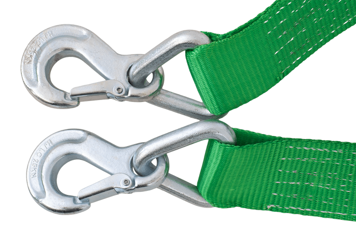 Abschleppseil mit Haken HILLS Abschleppgurt 5m/60mm/6t grün