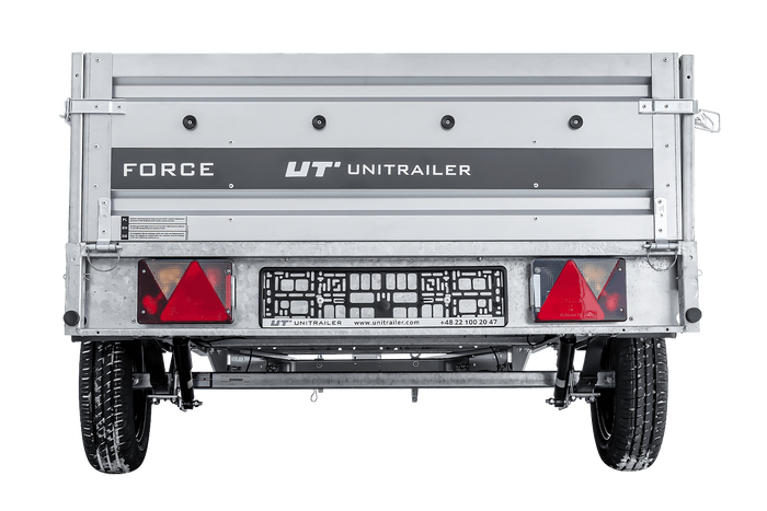 Autotransportanhänger auf Federn 264x125 UNITRAILER FORCE 264/R KIPP