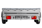 Autotransportanhänger 264x150 UNITRAILER GARDEN 265/2 KIPP mit H-0-Rahmen und grauer Plane