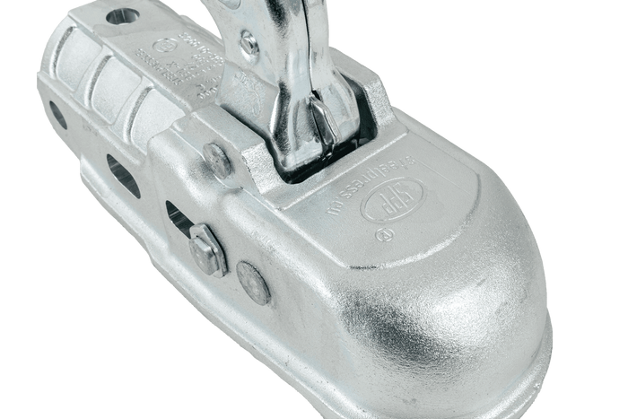 STEELPRESS BC-3000C-00-00 Kugelkopfkupplung für 3000kg Anhänger mit 50mm Rohrdeichsel, Gusseisen