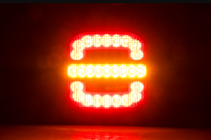 HORPOL ROCA LZD 2803 LED-Rückleuchte, 3 Funktionen, universell, mit Halterung