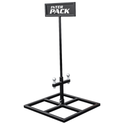 INTER PACK Anhängerkupplungs-Fahrradträgerständer für 2 Träger 1368 mm 800 mm