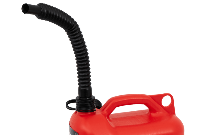 5L HERMON Kunststoffkanister mit Trichter, rot