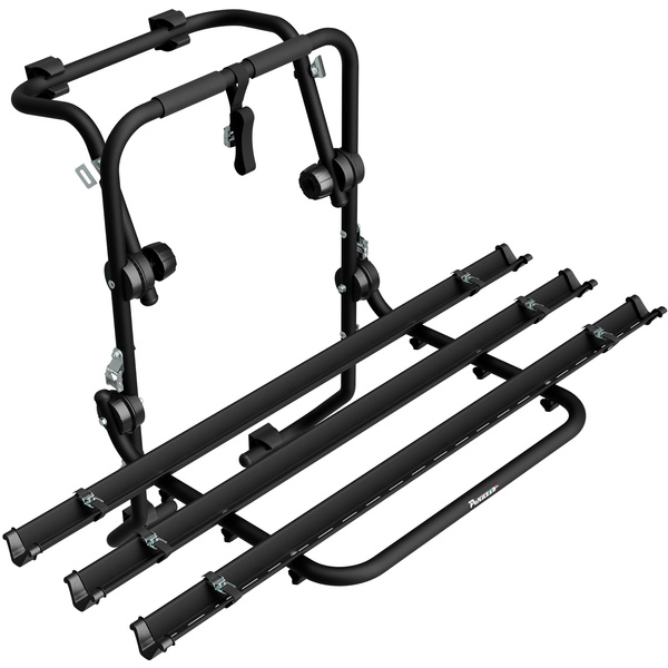 Padova 3 Stahl - Heckklappen-Fahrradträger für 3 Fahrräder (schwarz)