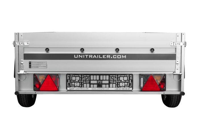 Autotransportanhänger auf Federn mit Aluminiumseitenwänden 230x125 Unitrailer Garden 230/R KIPP ALU