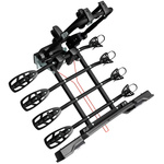 Peruzzo Parma 4 - Anhängerkupplungs-Fahrradträger für 4 Fahrräder (schwarz)