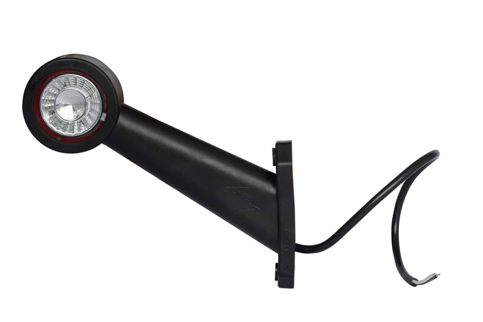 Set bestehend aus zwei HORPOL LD 726 LED Begrenzungsleuchten, links + rechts, auf Gummiarm
