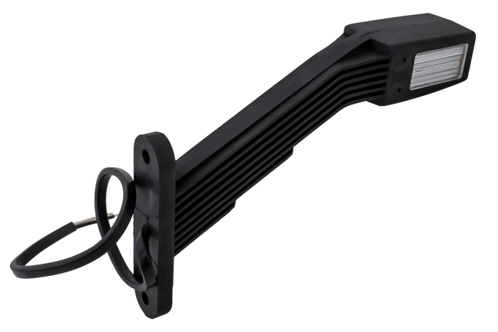 FRISTOM FT-145 LED Umrissleuchte, links, auf einem Gummiarm