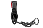 ASPÖCK SUPERPOINT II linke Positionsleuchte an einem Gummiarm mit seitlichem Kabel