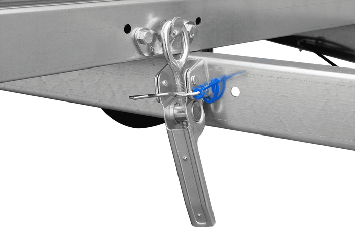 Anhänger für Auto Garden Trailer 200 KIPP 200x106 cm 750 kg [mit Flachplane und Stützrad]