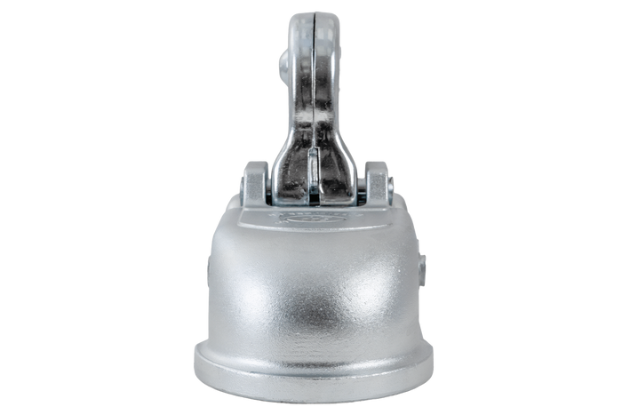 STEELPRESS BC-3000C-00-00+Z2 Kugelkopfkupplung für 3000kg Anhänger mit 35-50mm Rohrdeichsel, Gusseisen