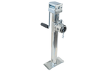 Ausziehbare Stütze mit Kürbel UNITRAILER TJ5002+TJ5002A Adapter bi 1300 kg 560-940 mm