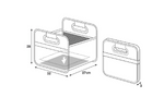 LAMPA Shop&amp;Store M Auto-Organizer, faltbarer Kofferraumkorb, 32 x 27 cm