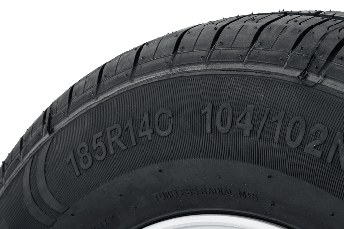 Verstärktes Rad für Anhänger. KENDA TIRE 185/80 R14C 104/102N ALU FELGE STARCO 5.5Jx14"H2 5x112 ET:30