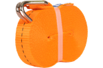 Satz aus vier UNITRAILER 10m/25mm/1t orangefarbenen Transportgurten mit Spannvorrichtung